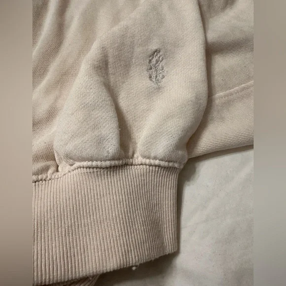 Free People Movement Playbook Cream Cropped Hoodie - NWT - Size M - Picture 6 of 11